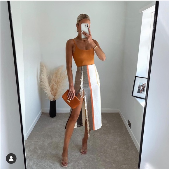 Zara striped skirt with fringes - Picture 7 of 15